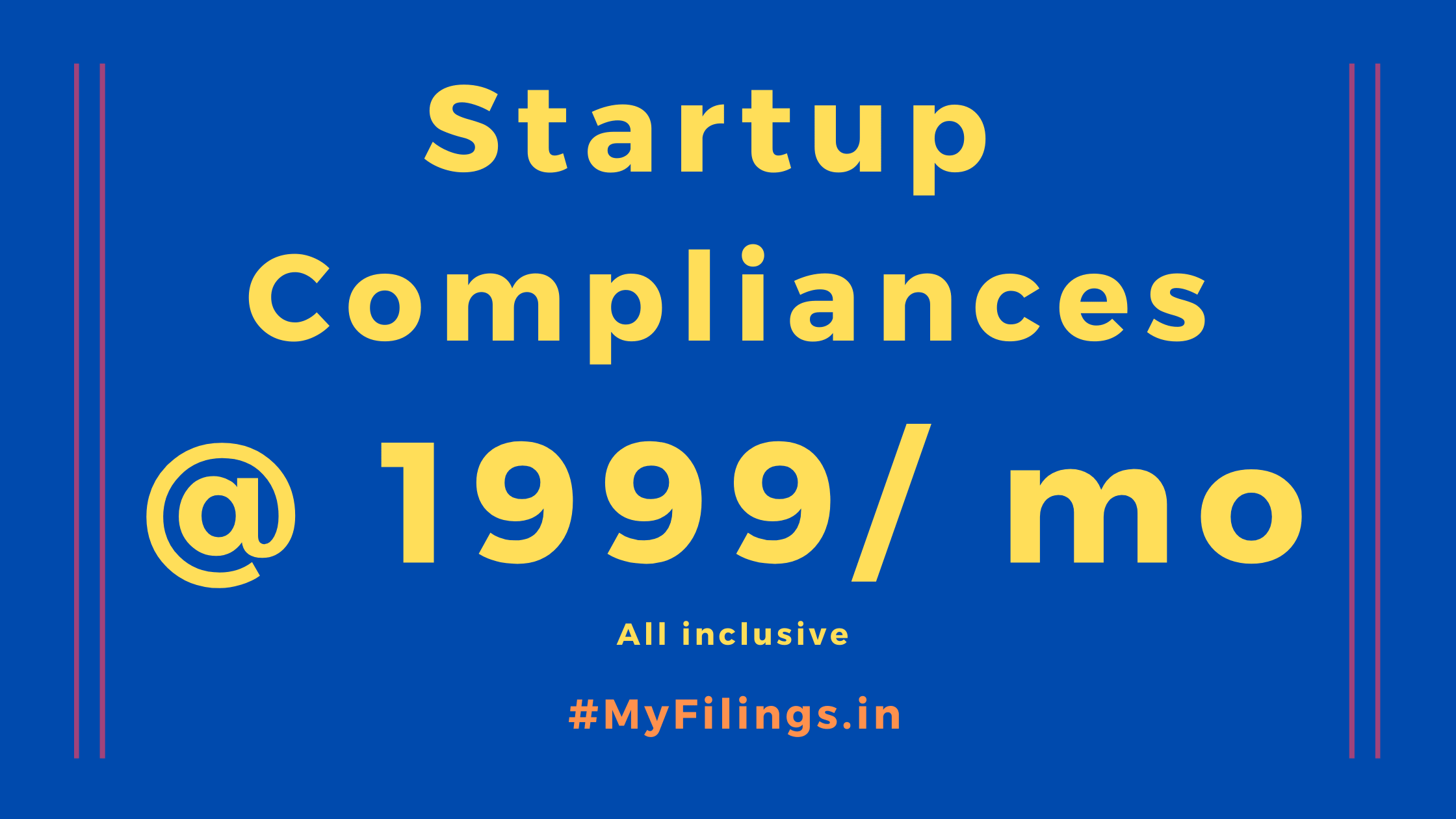 MyFilings Startup Annual Compliance Offer